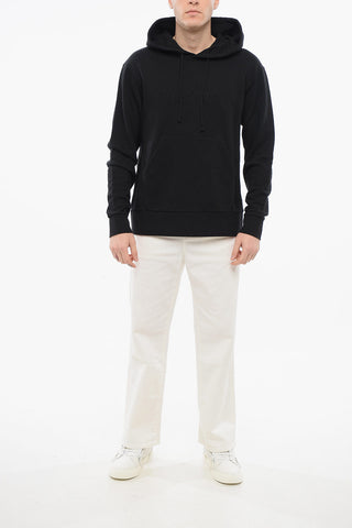 Brushed Cotton Hoodie with Embroidered Logo