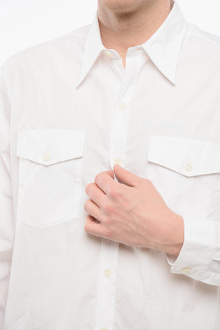 Poplin Cotton OUTPUT Utility Shirt with Classic Collar