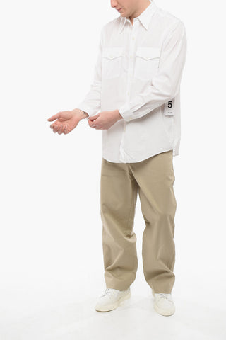 Poplin Cotton OUTPUT Utility Shirt with Classic Collar