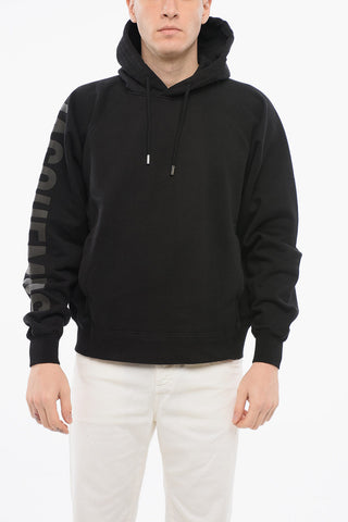 Hooded TYPO Sweatshirt with Logoed Sleeve