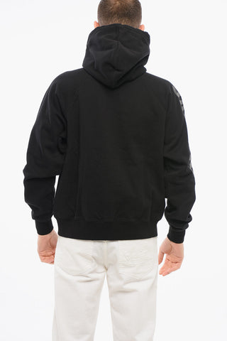 Hooded TYPO Sweatshirt with Logoed Sleeve