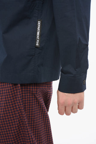 Camicia PIKE In Cotone con Taschino e Bottoni a Contrasto