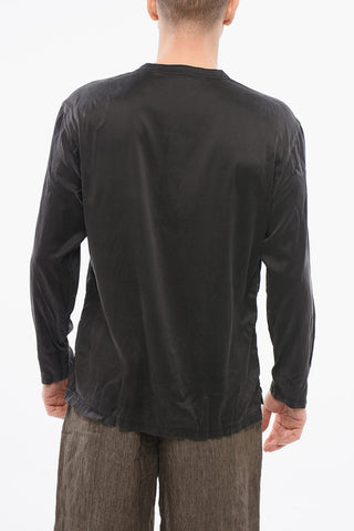 Long Sleeved Pajama Top With Buttons