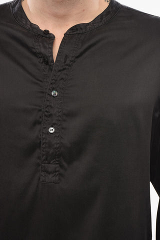 Long Sleeved Pajama Top With Buttons