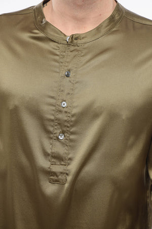 Top Pigiama A Maniche Lunghe Con Bottoni