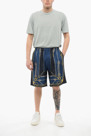 Silk SAILOR Shorts with Elastic Waistband