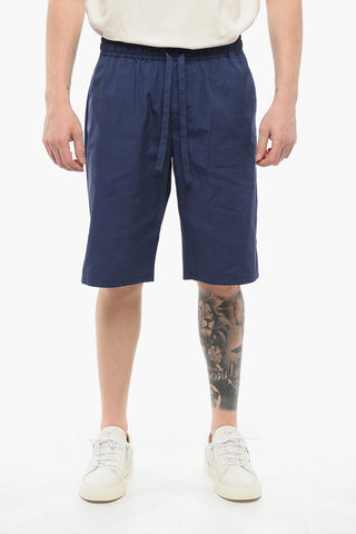 Shorts in Cotone con Elastico in Vita