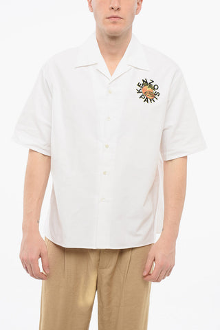 Cotton KENZO ORANGE Bowling Shirt