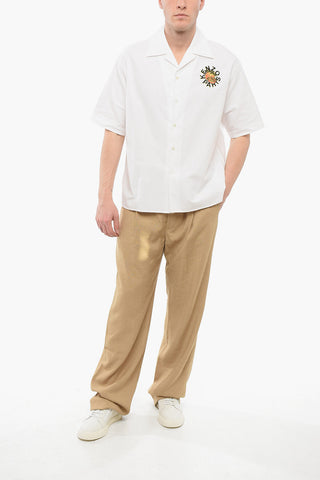 Cotton KENZO ORANGE Bowling Shirt
