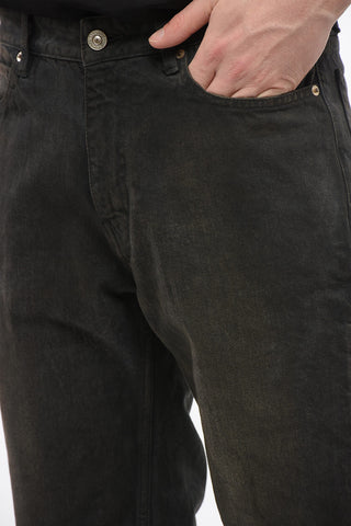 Dark Wash UNISEX Denim Shorts with Raw-cut Hem