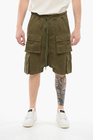 Low Crotch Cotton Cargo Shorts