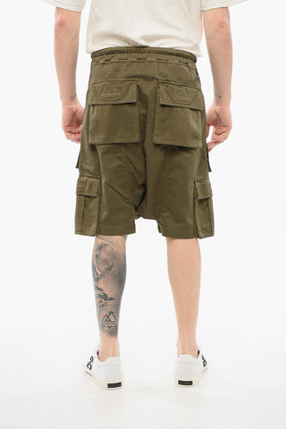Low Crotch Cotton Cargo Shorts