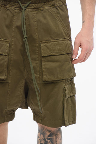 Low Crotch Cotton Cargo Shorts