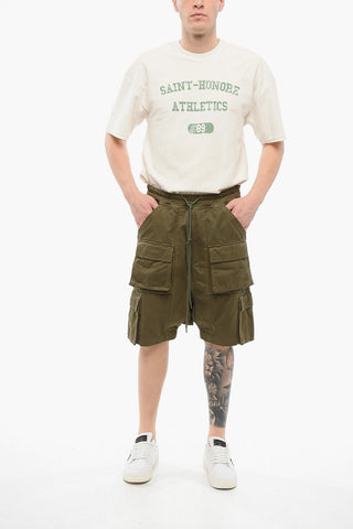 Low Crotch Cotton Cargo Shorts