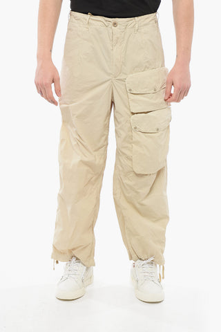 Nylon Cargo Pants with Belt Loops