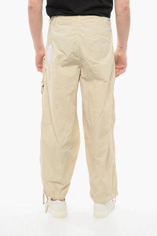 Nylon Cargo Pants with Belt Loops