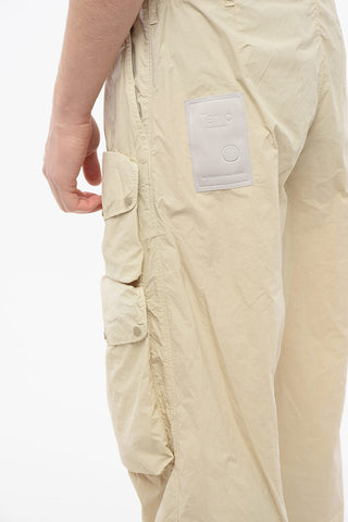 Nylon Cargo Pants with Belt Loops