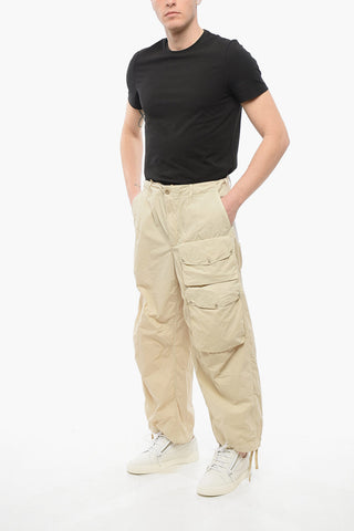 Nylon Cargo Pants with Belt Loops