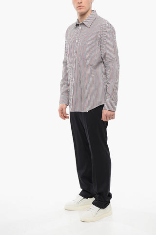 Awning Striped Cotton Shirt with Breast-pocket