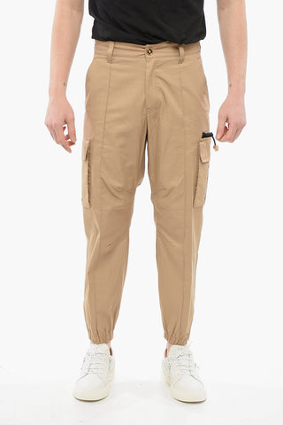 Cotton Cargo Pants with Cuffs