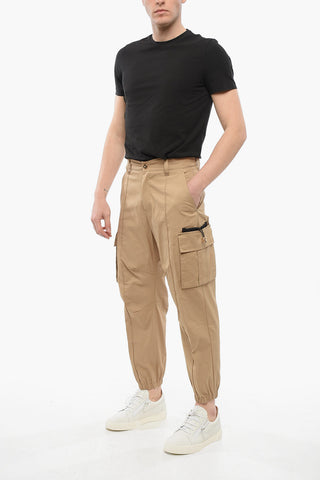 Cotton Cargo Pants with Cuffs
