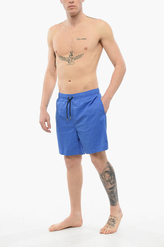 Costume da Bagno Boxer in Nylon Stampato 