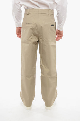 Cotton Chinos Pants with Hidden Closure