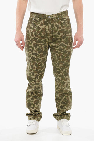 5-Pocketed Camouflage Patterned Cotton Pants