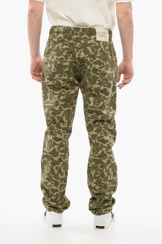 5-Pocketed Camouflage Patterned Cotton Pants