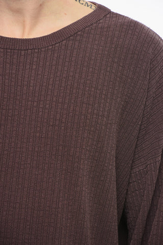Silk Blend POPOVER Crew-neck Sweater