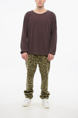 Silk Blend POPOVER Crew-neck Sweater
