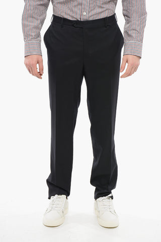 Virgin Wool ACADEMY Pants with Belt Loops