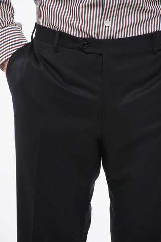 Virgin Wool ACADEMY Pants with Belt Loops