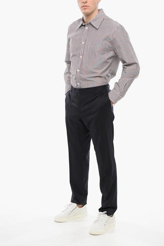 Virgin Wool ACADEMY Pants with Belt Loops