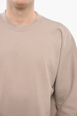 EMPORIO Crew Neck Monochrome Neoprene Sweatshirt