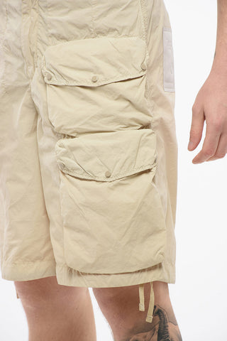 Shorts Cargo in Nylon a Tinta Unita