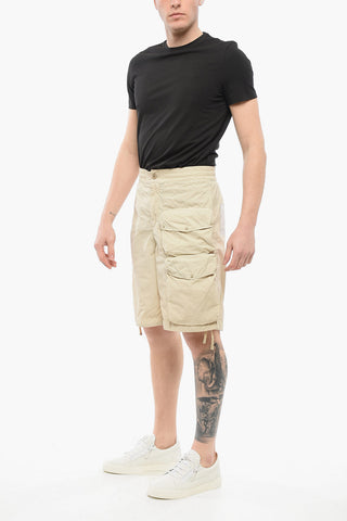 Shorts Cargo in Nylon a Tinta Unita