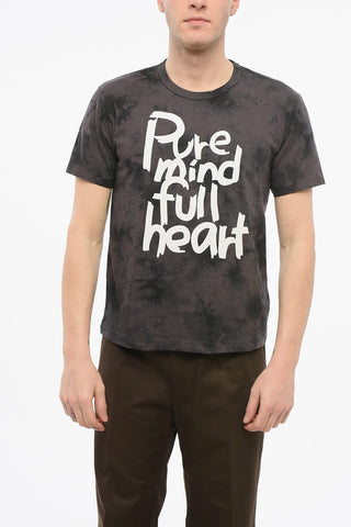 Crew Neck PURE MIND Tie Dye Cotton T-Shirt