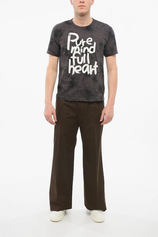 Crew Neck PURE MIND Tie Dye Cotton T-Shirt