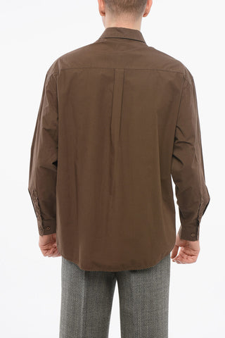 EMPORIO Camicia Sahariana in Cotone Popeline