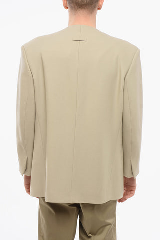 Virgin Wool ETERNAL Lapelless Blazer