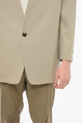 Virgin Wool ETERNAL Lapelless Blazer