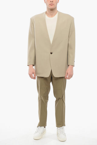 Virgin Wool ETERNAL Lapelless Blazer