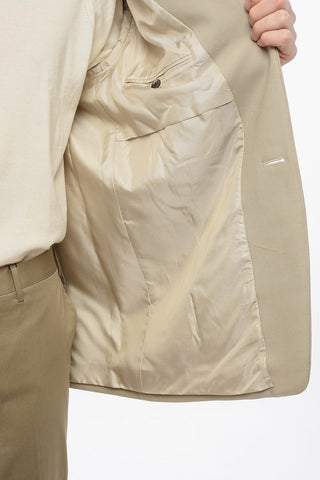 Virgin Wool ETERNAL Lapelless Blazer