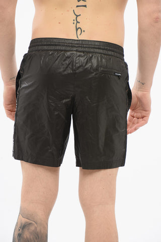 Costume da Bagno Boxer con Bande Laterali Logate