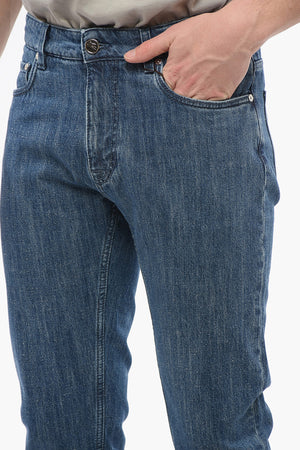 Slim Fit Dark Wash Denim Jeans 18cm