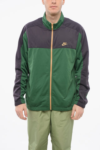 Two-Tone Sweatshirt with Zip Closure
