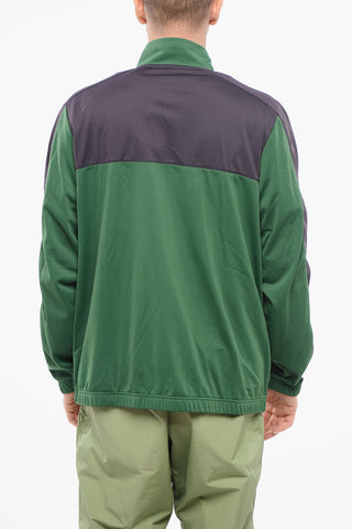 Two-Tone Sweatshirt with Zip Closure
