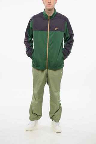 Two-Tone Sweatshirt with Zip Closure