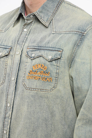 Vintage Wash WESTERN Denim Shirt